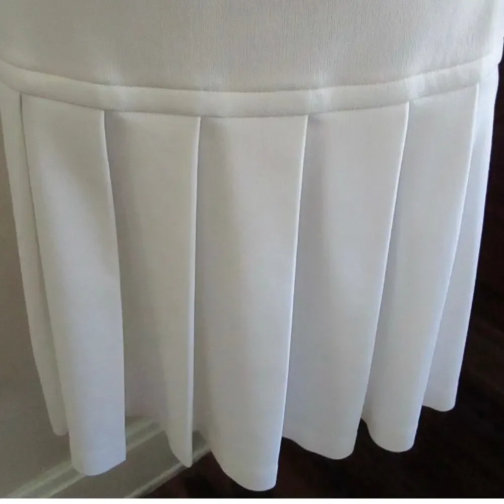 Vintage Act III White Pleated Tennis Golf Preppy Mini Skirt USA S/M 70s Coastal